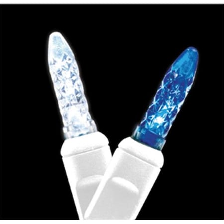 Forever Bright Kellogg Plastics 886115 0.75 in. Holiday & Christmas Indoor & Outdoor LED- Blue & Pure White 886115